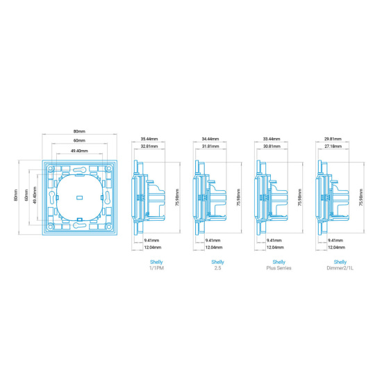 Shelly Wall Switch 2 - White