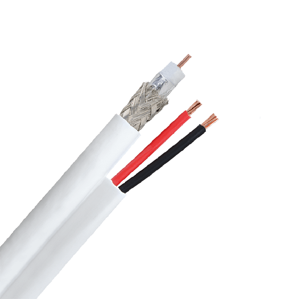 Mini RG59+2x0.5 white